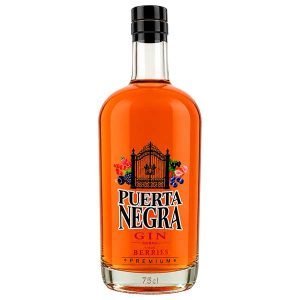 Gin Puerta Negra Berries 750 ml (Chileno Premium Frutos Rojos 38°)
