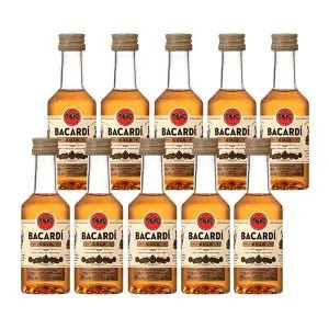 Ron Bacardí Gold 50 ml x 10 un.