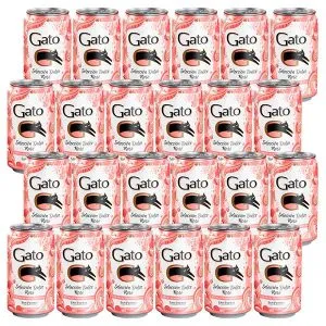 Cóctel de Vino Gato Selección Dulce Rosé Pack 24 Latas
